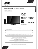 JVC LT-19DE74 Instruction Manual предпросмотр