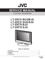 JVC LT-23E31 BUG Service Manual предпросмотр