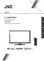 Предварительный просмотр 1 страницы JVC LT-24HD7WU Operating Instructions Manual