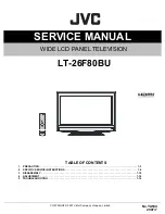 JVC LT-26F80BU Service Manual предпросмотр