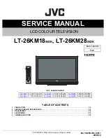 Предварительный просмотр 1 страницы JVC LT-26KM18/NSK Service Manual