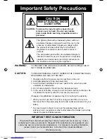 Preview for 2 page of JVC LT-26WX84 User Manual