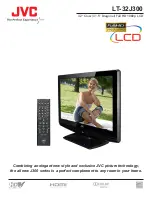 JVC LT-32J300 - 32" LCD TV Specifications предпросмотр