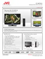 Предварительный просмотр 1 страницы JVC LT-32P510 Specifications