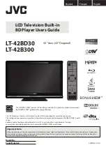 JVC LT-42B300 User Manual preview