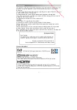 Preview for 3 page of JVC LT-43HW95U Operating Instructions Manual