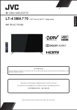 Preview for 1 page of JVC LT-43MA770 Instructions Manual