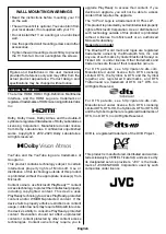 Предварительный просмотр 8 страницы JVC LT-58VU3005 Quick Start Manual