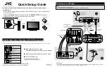 JVC LT47XC58 Quick Setup Manual предпросмотр