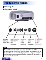 Предварительный просмотр 17 страницы JVC LX-P1010ZE Operating Instructions Manual