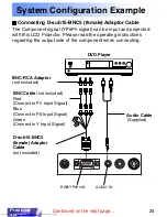 Предварительный просмотр 24 страницы JVC LX-P1010ZE Operating Instructions Manual