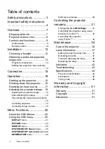 Preview for 2 page of JVC LX-WX50 User Manual