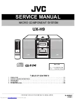 JVC Micro Component System CA-UXH9 Service Manual preview