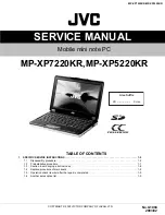 Предварительный просмотр 1 страницы JVC MP-XP5220KR Service Manual