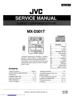 Preview for 1 page of JVC MX-D301T Service Manual