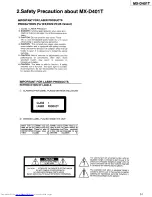 Preview for 3 page of JVC MX-D401T Service Manual