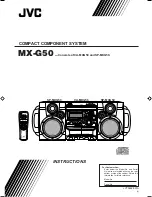 JVC MX-G50 Instructions Manual preview