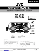 JVC MX-G65V Service Manual предпросмотр