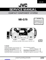 JVC MX-G70 Service Manual preview