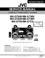 Preview for 1 page of JVC MX-G75V Service Manual