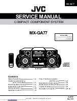 JVC MX-GA77 Service Manual предпросмотр