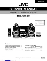 Предварительный просмотр 1 страницы JVC MX-GT91R Service Manual