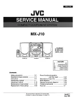 JVC MX-J10 Service Manual предпросмотр