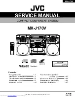 Предварительный просмотр 1 страницы JVC MX-J170V Service Manual