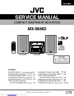 Предварительный просмотр 1 страницы JVC MX-S6MD Service Manual