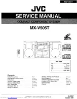 Предварительный просмотр 1 страницы JVC MX-V505T Service Manual