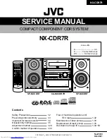 Preview for 1 page of JVC NX-CDR7R Service Manual