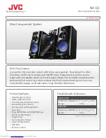 JVC NX-D2 Specifications preview