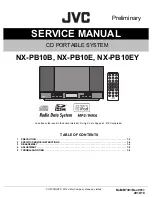 Preview for 1 page of JVC NX-PB10B Service Manual