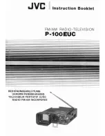 Предварительный просмотр 1 страницы JVC P-100EUC Instruction Booklet