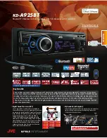 JVC Pandora KD-A925BT Brochure предпросмотр