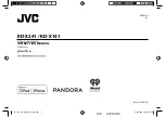 JVC PANDORA KD-X141 Instruction Manual предпросмотр