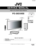 Предварительный просмотр 1 страницы JVC PD-35D30ES Service Manual