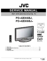 Preview for 1 page of JVC PD-42DX6BJ Service Manual