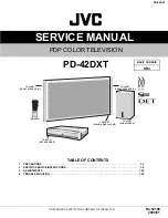 JVC pd-42dxt Service Manual preview