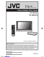 Preview for 1 page of JVC PD-42WX84 User Manual