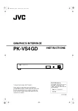 Предварительный просмотр 1 страницы JVC PK-VS4GD Instruction Manual