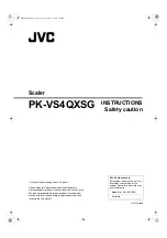 JVC PK-VS4QXSG Instructions Manual предпросмотр