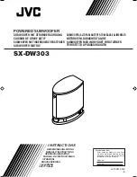 Preview for 1 page of JVC Powered Subwoofer SW-DW303 (Dutch) Instructions Manual