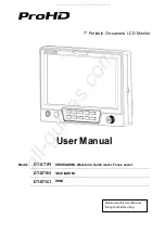 JVC ProHD DT-X71CI User Manual preview