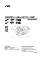 Предварительный просмотр 1 страницы JVC ProHD GY-HM150E Instruction Manual