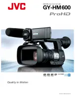 JVC ProHD GY-HM600 Owner'S Manual preview