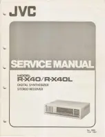 JVC R-X40 Service Manual preview