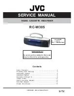 JVC RC-W305 Service Manual предпросмотр