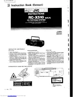 Preview for 4 page of JVC RC-X510 Service Manual