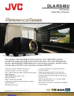 Preview for 1 page of JVC Reference DLA-RS49U Quick Manual